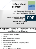 Tools for Problem Solving and Decision Making