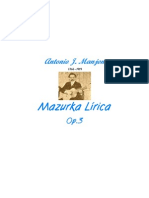 Manjon - Mazurka Lirica Op.3