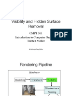 VisibVisibility and Hidden Surface Removalility