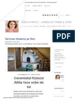 Ceramistul Kolozsi Attila Face Sobe de Lut - Adela Pârvu - Jurnalist Home & Garden