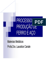 PROCESSOS DE PRODUÇÃO DE FERRO E AÇO