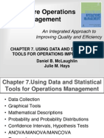 Using Data and Statistical Tools for Operations Management