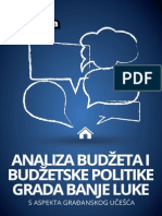 Analiza Budzeta I Budzetske Politike Grada Banjaluka Za 2012.