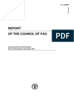 UN Food & Agricultural Council  - 2011