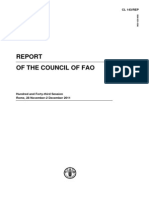 UN Food & Agricultural Council - 2011