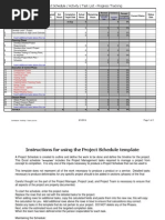 Project Schedule / Activity / Task List - Progress Tracking: Place Project Name Here