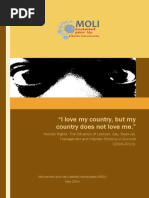 'I love my country but my country does not love me.'