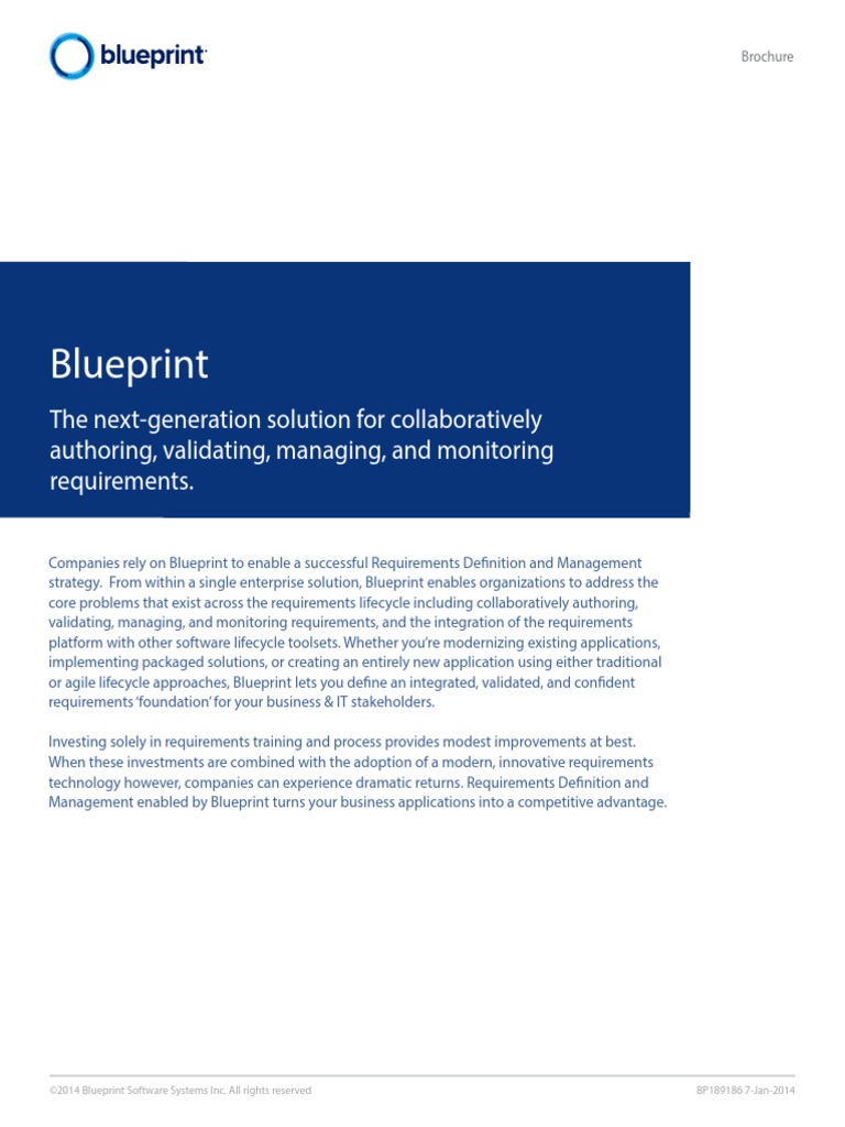 Blueprint Business Intelligence Use Case Free 30day