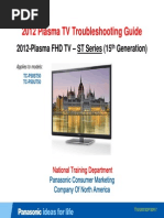 Download Panasonic 2012 PDP Troubleshooting Guide ST50 ST Series TM by Gordon Elder SN227870437 doc pdf