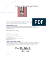 Hidraulica Aplicada A Mechas de Perforacion