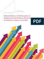 UNESCO-Antecedentes y Criterios Para La Elaboracion de Politicas Docentes en AL 2012