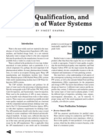 Design, Qualification, and Validation of Water Systems