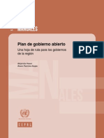 Plan de Gobierno Abierto, Una Hoja de Ruta para Los Gobiernos de La Región