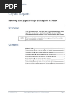 Removing Blank Pages and Large Blank Spaces in A Report CR - Remove - Blanks