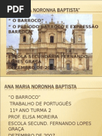 TRABALHO DE PORTUGUES - BARROCO