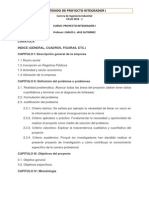 Contenido de Proyecto Integrador I PDF