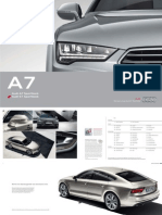 Audi A7 Sportback & S7 Sportback Catalogue (DE)