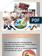 El impacto político del neoliberalismo resumen