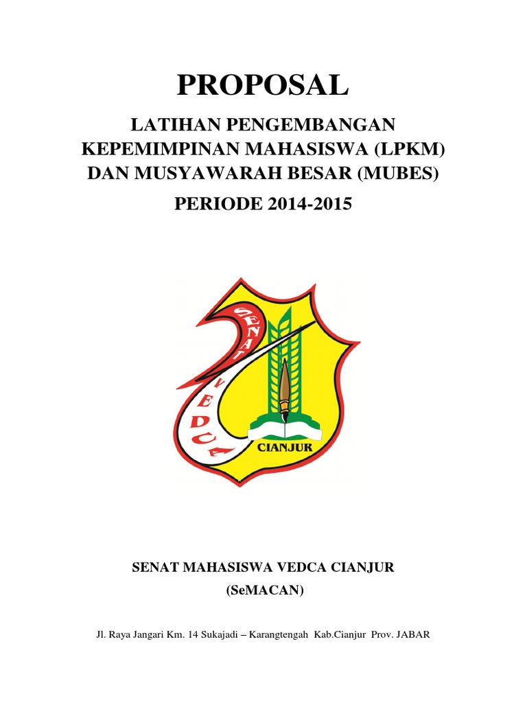 Contoh Proposal Mubes Dan LPKM | PDF