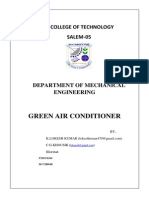 Green Air Conditioner: Sona College of Technology SALEM-05