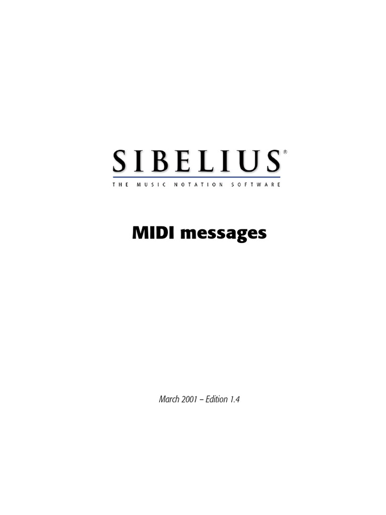 MIDI Messages Explained PDF Pitch (Music) Synthesizer