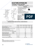 BYW29-50 THRU BYW29-200: Fast Efficient Plastic Rectifier