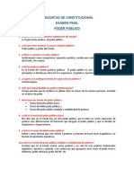 Preguntas de Constitucional Examen Final III Semestre