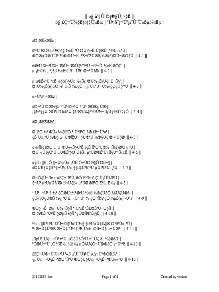Doc Page 1 Of 4 Created By Venkat