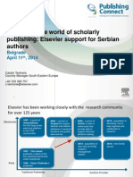Navigating The World of Scholarly: Publishing: Elsevier Support For Serbian Authors