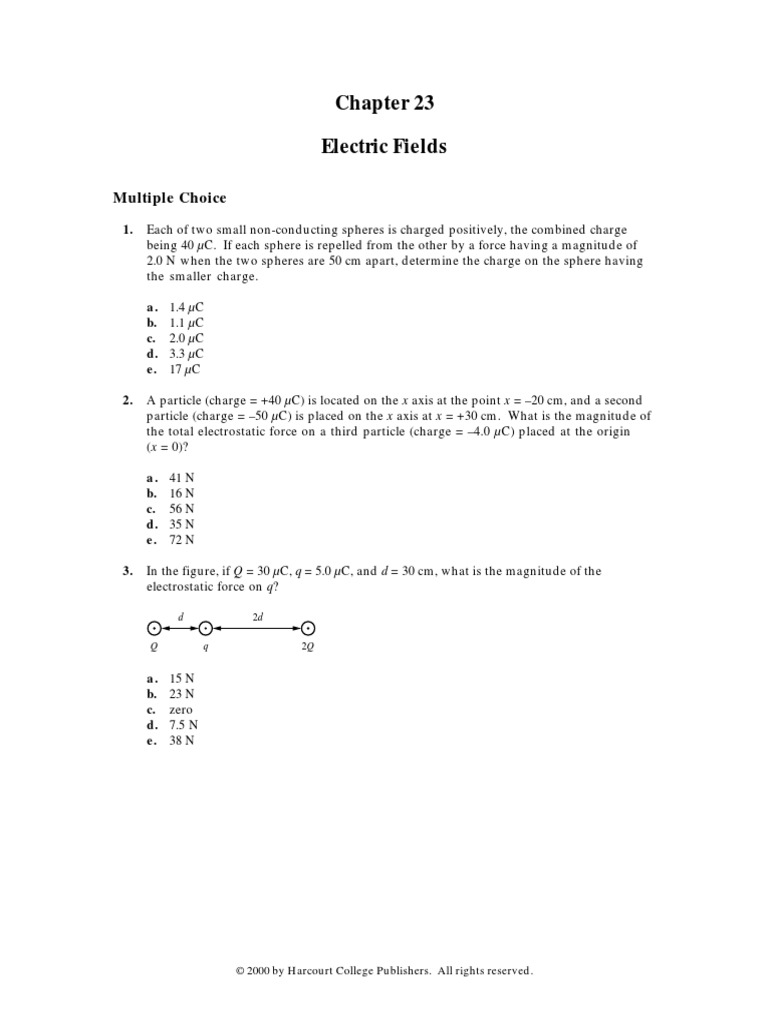 Ch 23 Pdf Electric Charge Proton