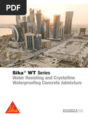 Sika Wt Series Porosity Concrete