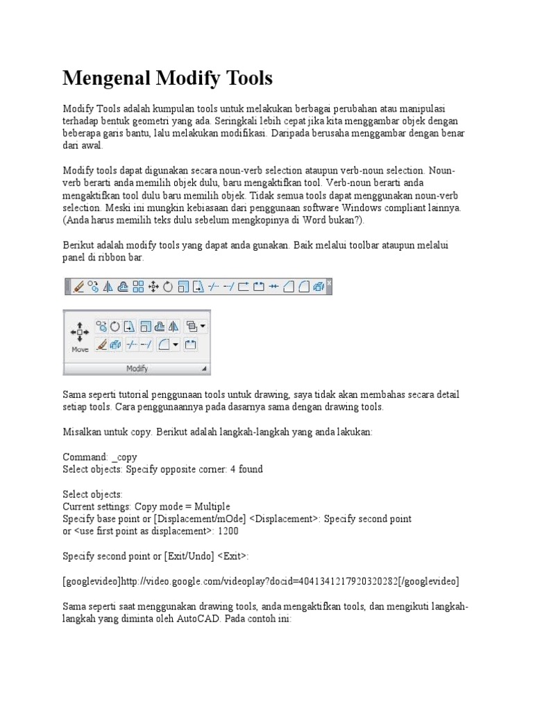 Mengenal Modify Tools dalam Geometri | PDF