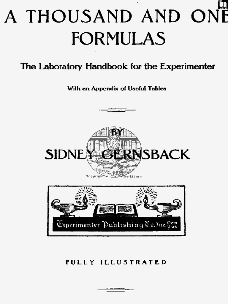 1001 Formulas 1920 | PDF