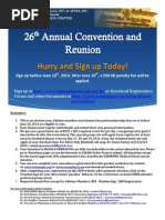 UERM 26th Annual Reunion and Convention Reminder