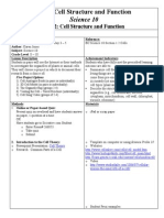 Unit: Cell Structure and Function: Science 10