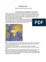 Plate Tectonics Article