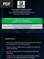 Relato de Experiencia Slides