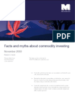 Facts and Myths About Commodity Investing MAN Investments