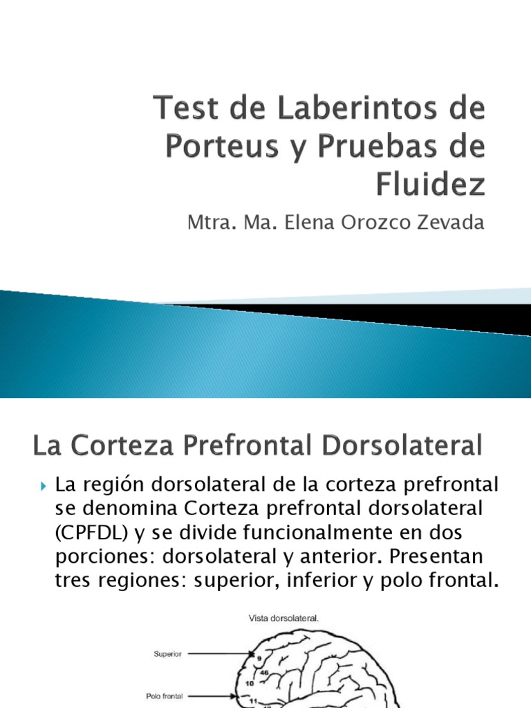 Test de Laberintos de Porteus | PDF | Memoria | Planificación