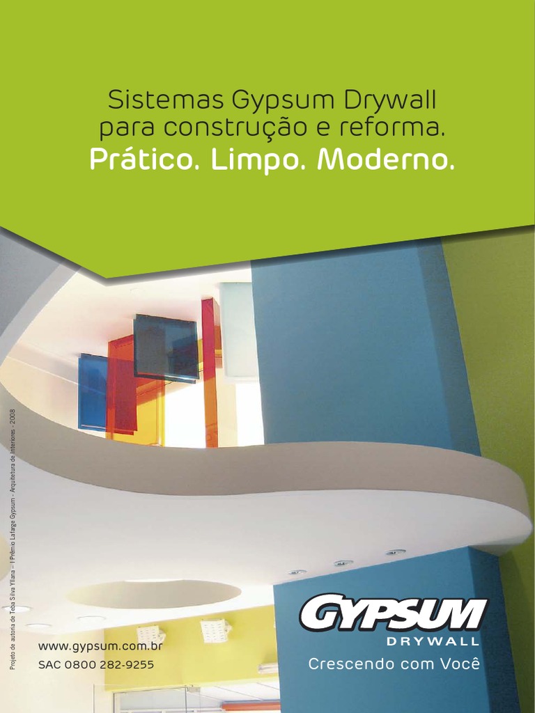 Sistemas Gypsum Drywall | PDF | Drywall | Indústrias