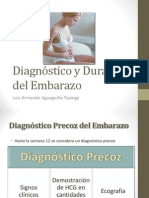 Diagnóstico y Duración Del Embarazo