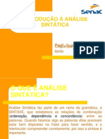 SLIDE Introdução Analise Sintática-SENAC