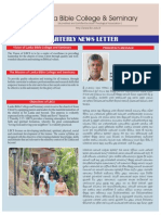 Lanka Bible College & Seminary: Quarterly News Letter