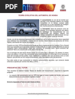 SOL TI Teoria Evolutiva Automovil Honda