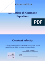 Kinematic Equations