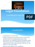 Legal Foundation: Constitution and Statute