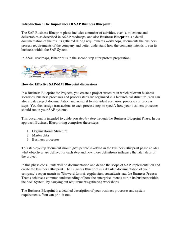 SAP Business Blueprint Guide | PDF | Business Process | Warehouse