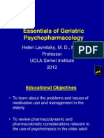 Essentials of Geriatric Psychiatry