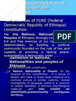 Protection of Minorities in Ethiopia
