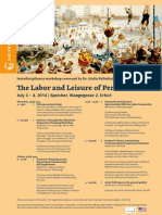The Labor and Leisure of Performance - Poster